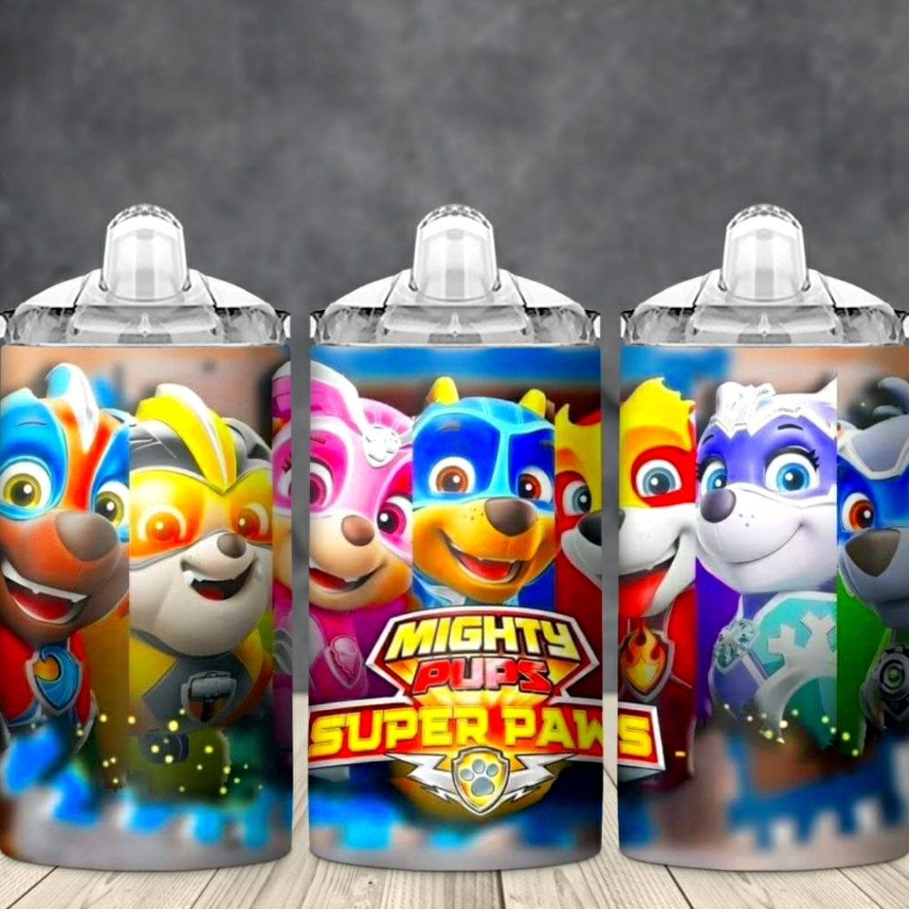 Paw Patrol Sippy Cup Stainless Steel with 2 lids and a straw